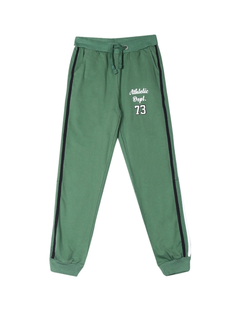 

Cherokee Boys Green Solid Straight Fit Joggers