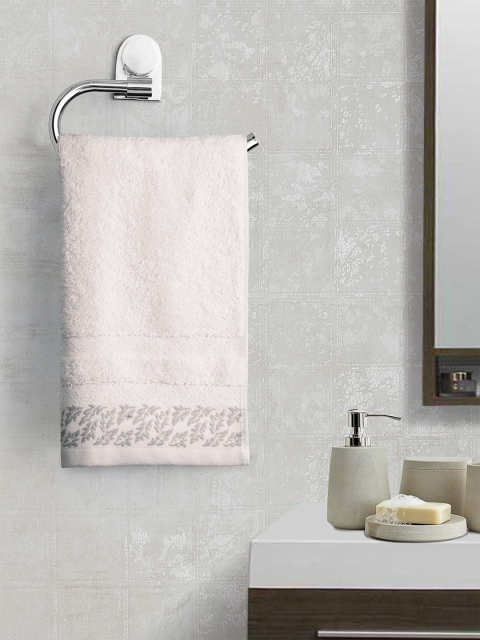 

Portico New York Unisex White Solid Hand Towel