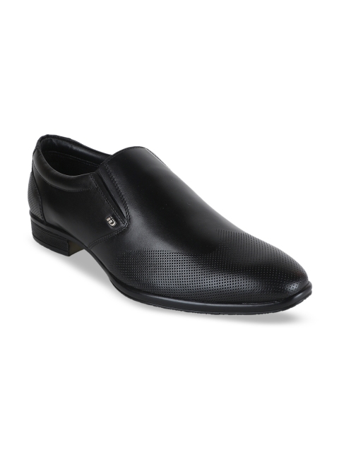 

ID Men Black Leather Formal Slip-on Shoes