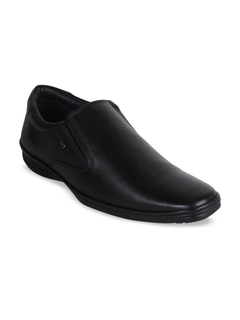 

ID Men Black Leather Formal Slip-On Shoes