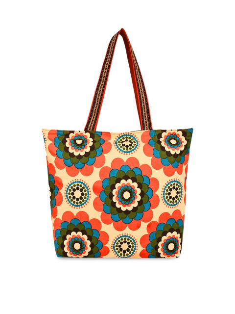 

Anekaant Yellow & Green Printed Shoulder Bag