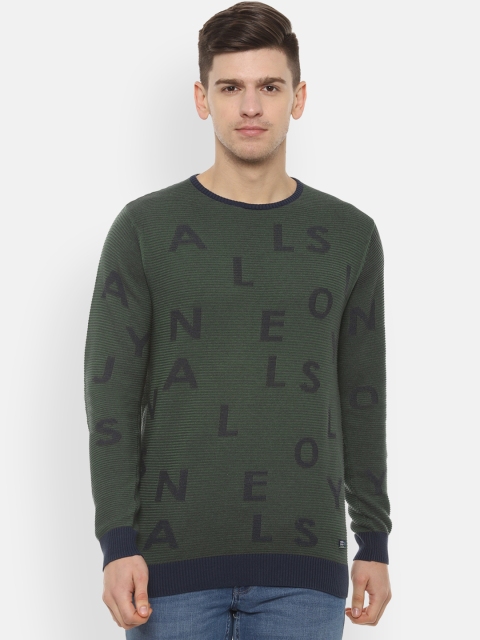

Allen Solly Sport Men Olive Green Self Design Sweater