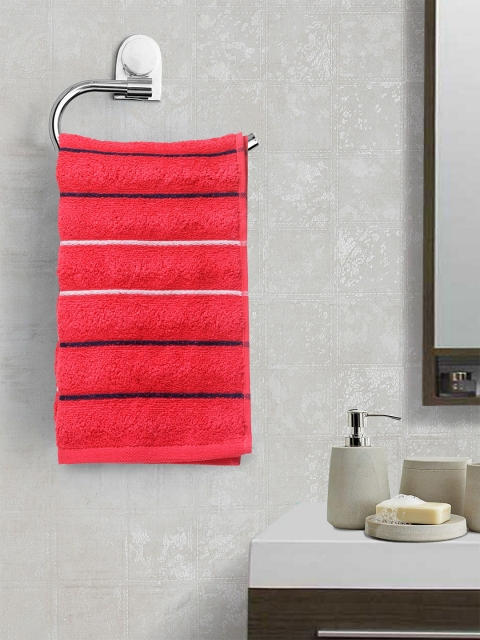 

Portico New York Unisex Red Stripped Hand towel