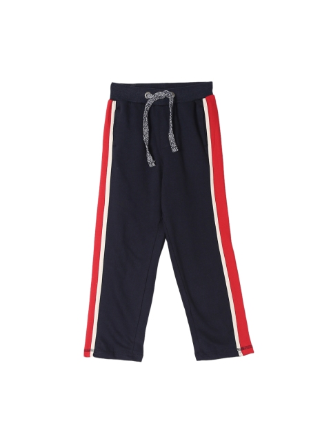 

Cherokee Boys Navy Blue & Red Colourblocked Straight Fit Trackpant