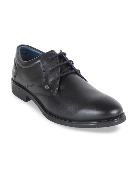 

ID Men Black Leather Formal Derbys
