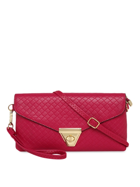 

KLEIO Pink Textured Clutch