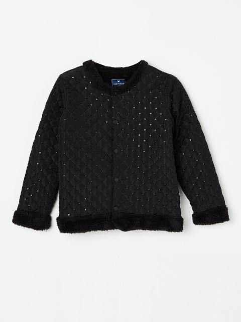 

Fame Forever by Lifestyle Girls Black Solid Padded Jacket