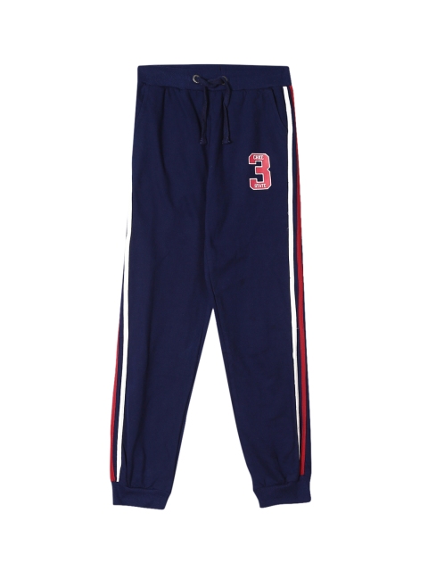 

Cherokee Boys Navy Blue Solid Straight Fit Joggers