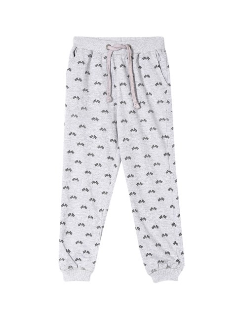 

Cherokee Boys Grey & Black Printed Straight Fit Joggers