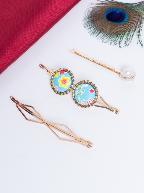 

Golden Peacock Gold-Toned Hair Accessory Set