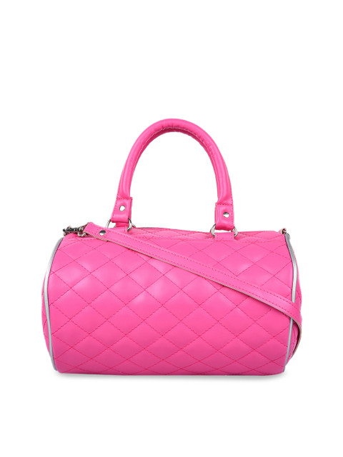 

Anekaant Pink Solid Handheld Bag