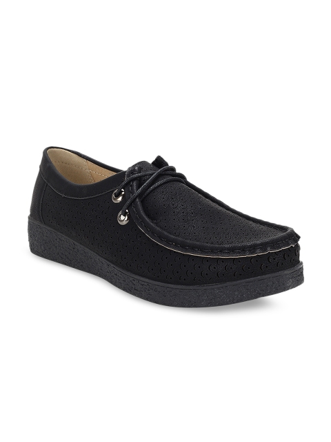 

Flat n Heels Women Black Slip-On Sneakers