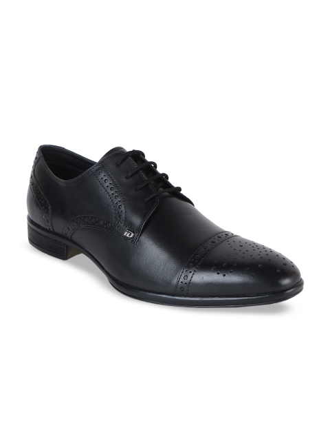 

ID Men Black Leather Formal Half-Brogues