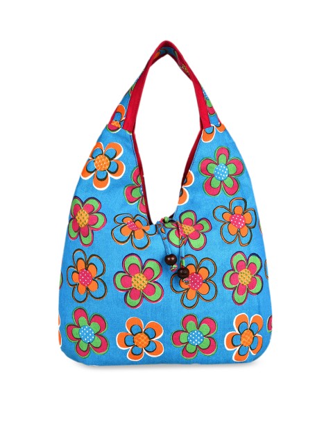 

Anekaant Blue Printed Shoulder Bag