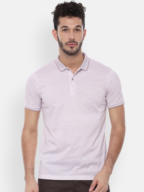 

Van Heusen Men Purple Printed Polo Collar T-shirt
