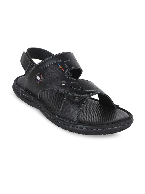 

ID Men Black Leather Sandals