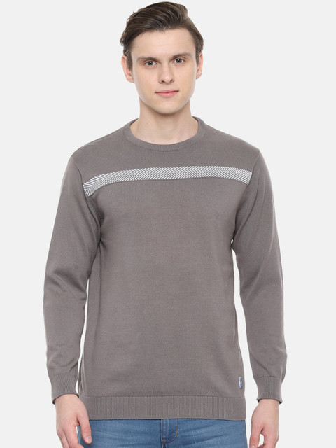 

Solly Jeans Co. Men Grey Self Design Sweater