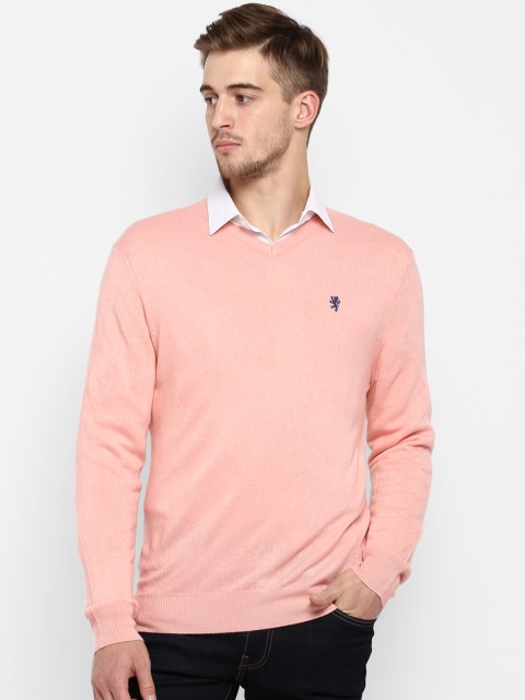 

Red Tape Men Pink Solid Sweater