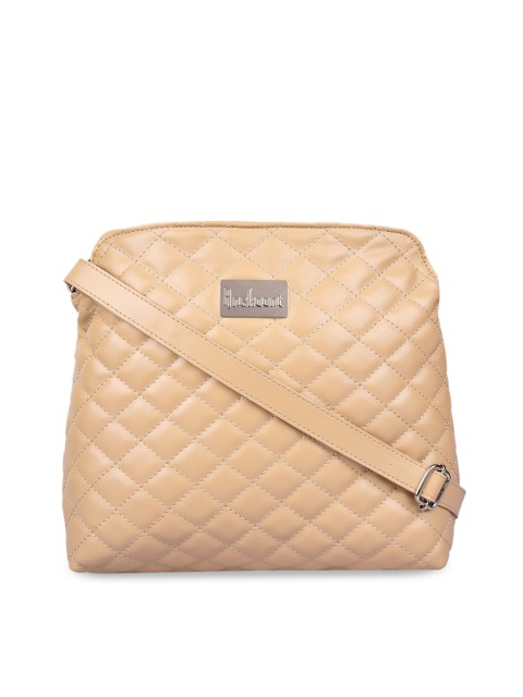 

Anekaant Beige Textured Sling Bag