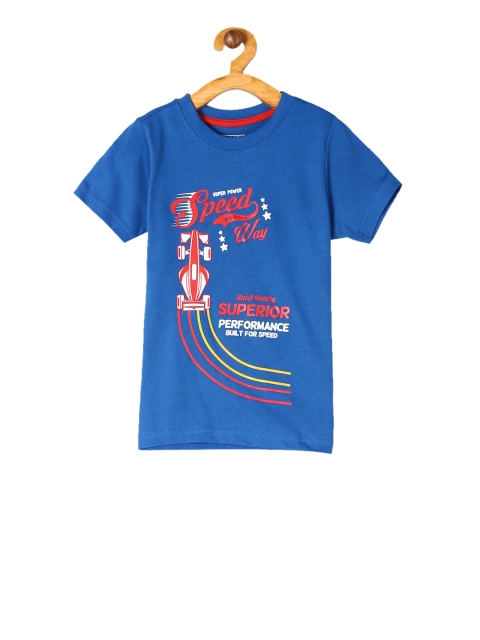 

Cherokee Boys Blue Printed Round Neck T-shirt