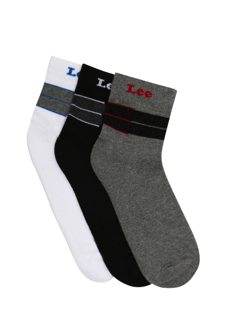 

Lee Men Pack of 3 Assorted Solid Ankle-Length Socks
