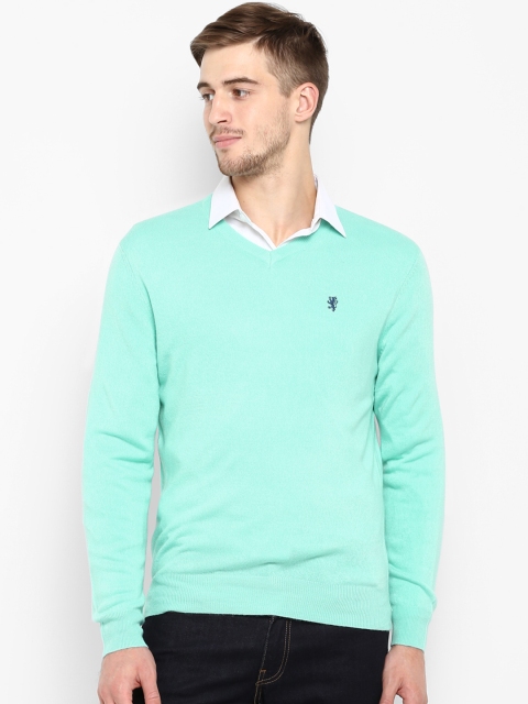 

Red Tape Men Sea Green Solid Sweater