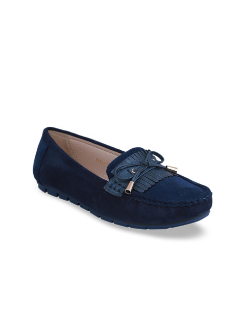 

pelle albero Women Navy Blue Loafers