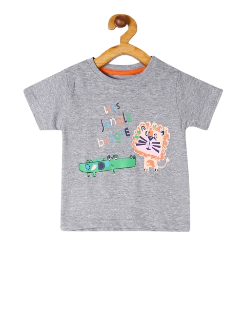 

Donuts Boys Grey Printed Round Neck T-shirt