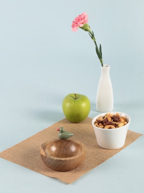 

Chumbak Brown Wood Bowl