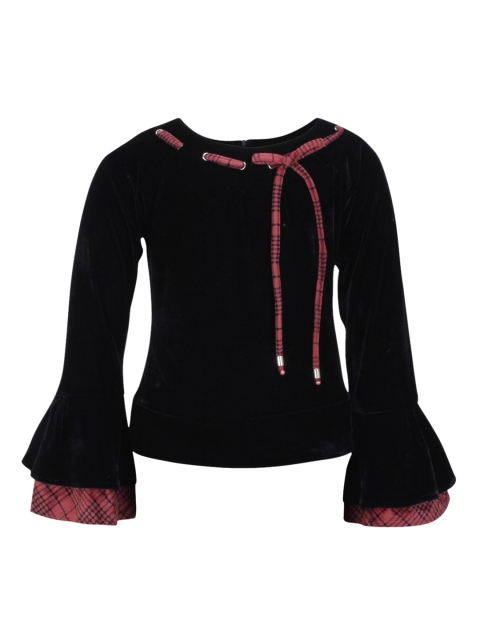 

CUTECUMBER Girls Black SolidTop