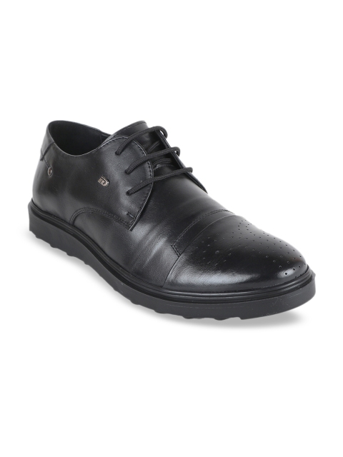 

ID Men Black Leather Derbys