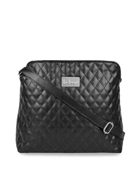 

Anekaant Women Black Solid Sling Bag