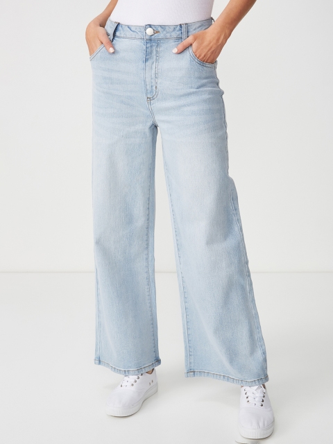

COTTON ON Women Blue Relaxed Fit Mid-Rise Clean Look Jeans