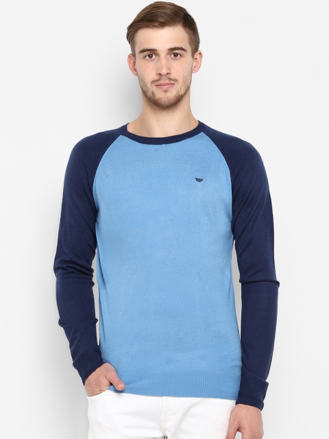 

Red Tape Men Blue Solid Sweater