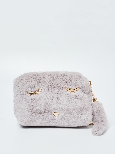 

Ginger by Lifestyle Grey Textured Sling Bag