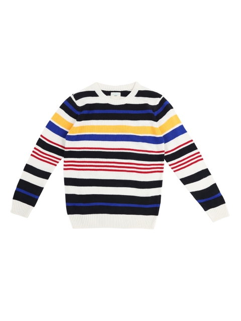 

Pantaloons Junior Boys Multicoloured Striped Sweater, Multi