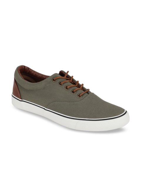 

People Men Olive Green Sneakers