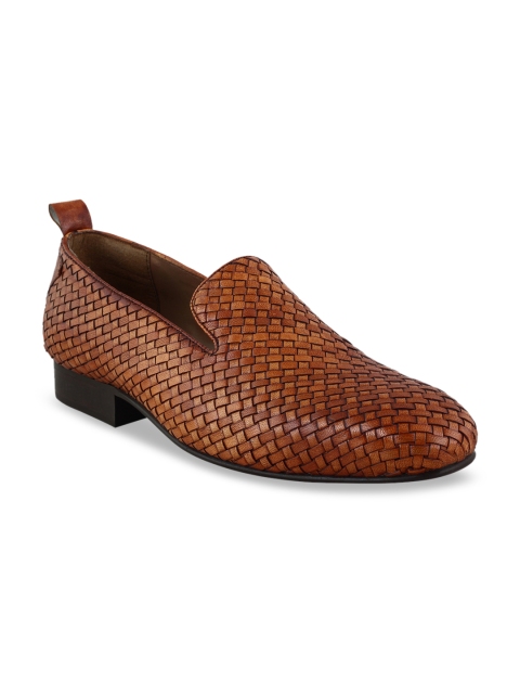 

Aditi Wasan Men Tan Brown Genuine Leather Loafers