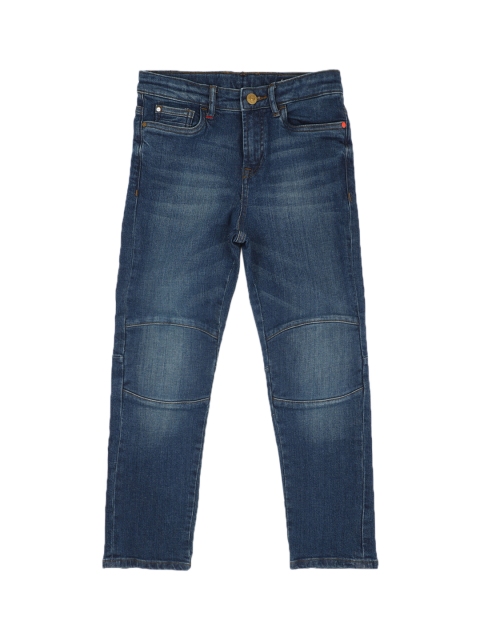 

Allen Solly Junior Boys Blue Regular Fit Mid-Rise Clean Look Stretchable Jeans