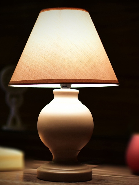 

Archies Brown Solid Frustum Bedside Lamp