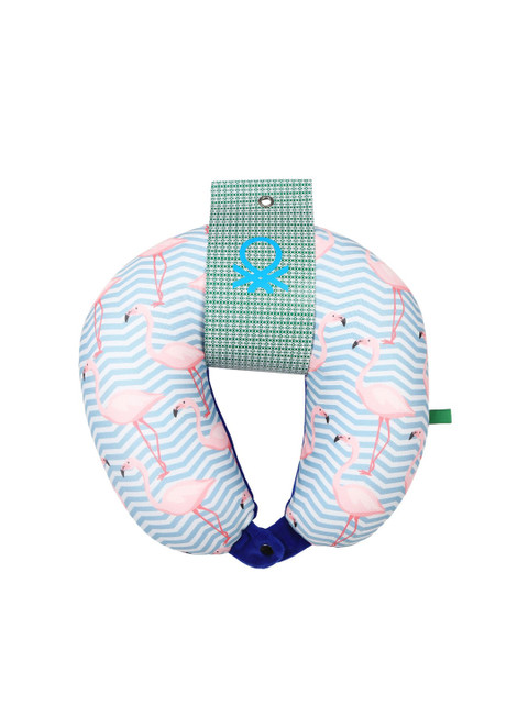 

United Colors of Benetton Unisex Blue & Pink Printed Pillow