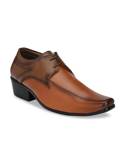 

Sir Corbett Men Tan Brown Solid Derbys