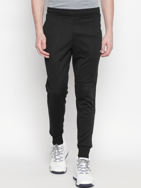 

FILA Men Black Slim Fit Solid LORENZO Joggers