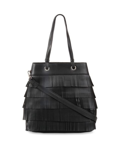 

Toteteca Black Solid Shoulder Bag