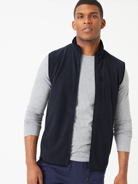 

Marks & Spencer Men Navy Blue Solid Padded Jacket