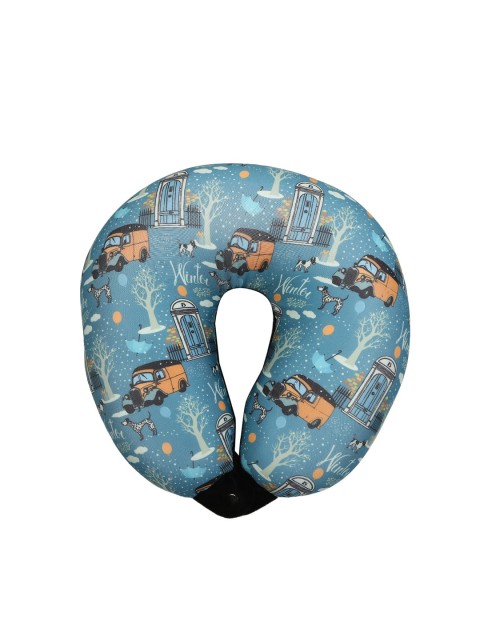 

United Colors of Benetton Unisex Blue Printed Pillow