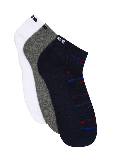 

Lee Men Pack of 3 Assorted Solid Ankle-Length Socks