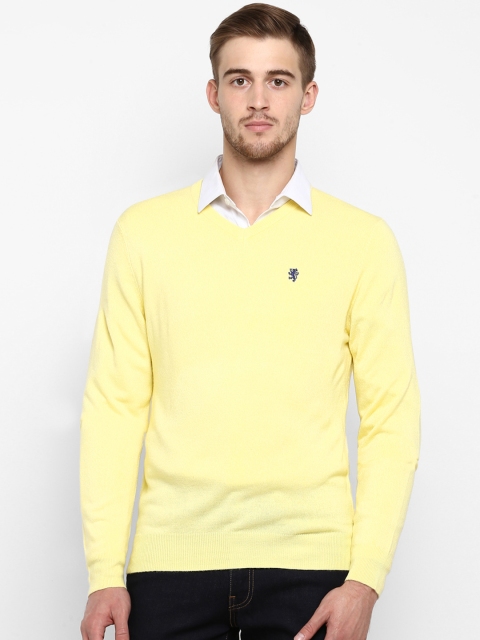 

Red Tape Men Yellow Solid Sweater