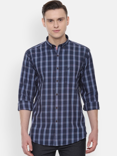 

Allen Solly Men Blue Slim Fit Checked Casual Shirt