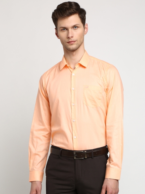 

Crocodile Men Orange Slim Fit Solid Formal Shirt